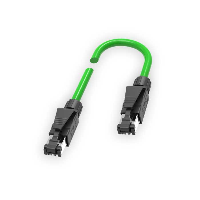 0C4181-XXX Green PUR cable shield