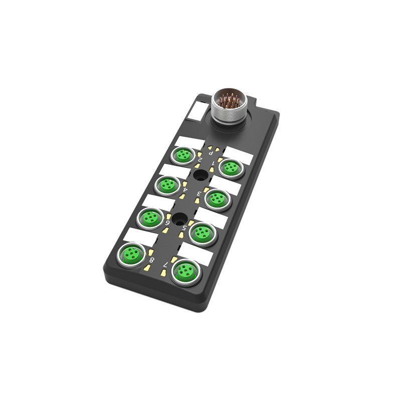 M12-Without LED 8-port Dual channel M23