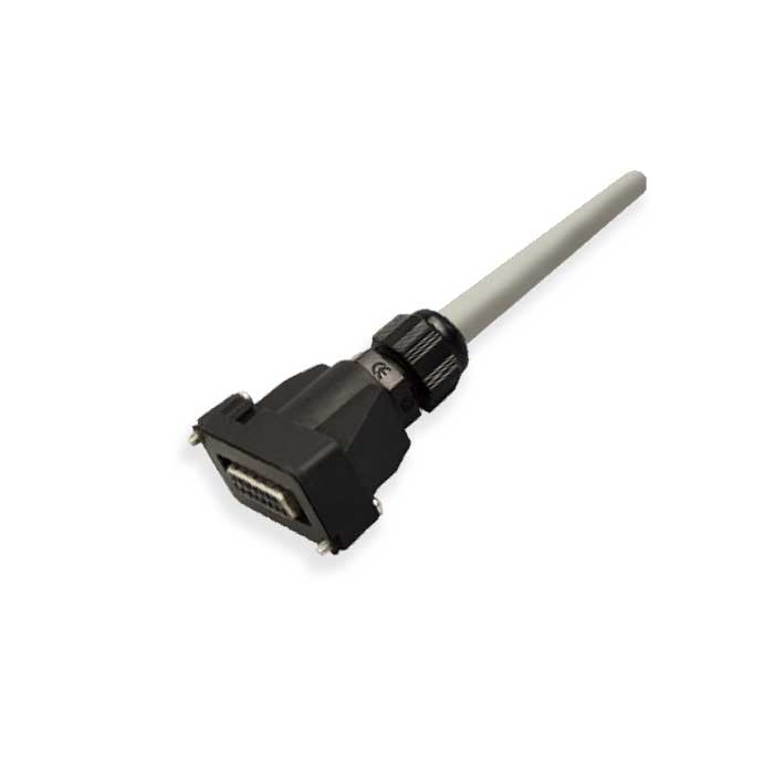 M8 12-way top cover with cable PVC cable